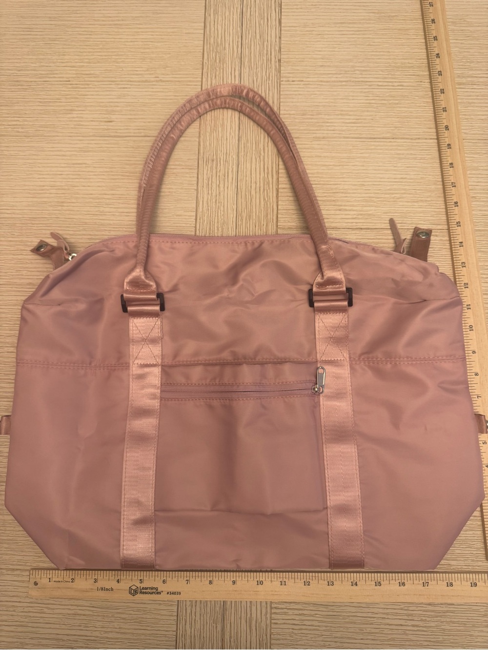 Everyday Nylon Tote Bag in Rose Pink